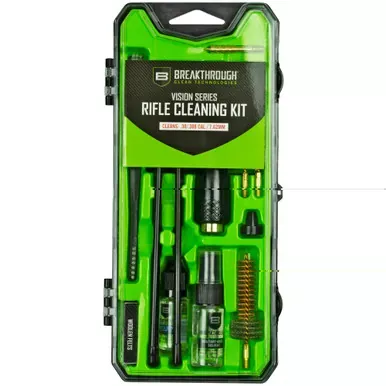 Breakthrough Clean Technologies Vision Series | Cleaning Kit | For AR10 | Includes Cleaning Rod Sections | Hard Bristle Nylon Brushes | Jags | Patch Holders | Cotton Patches | BT-CCC-AR10