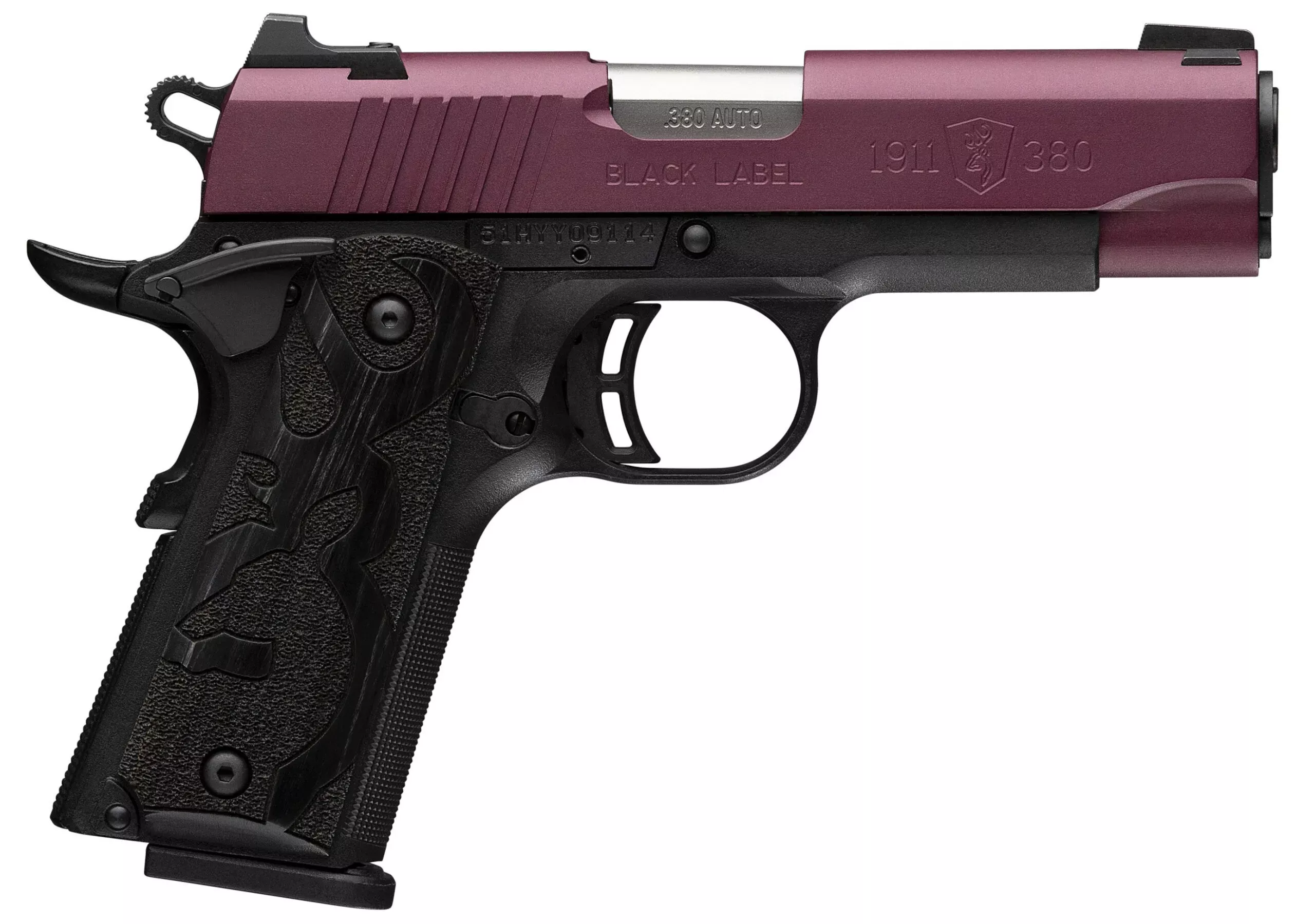 Bro 1911-380 Black Label Comp BLK Chry 3-DOT 3.62