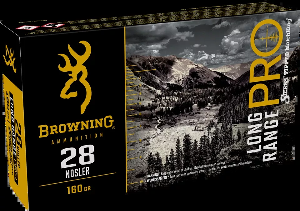 Browning Ammo B192500281 28Nosler 160gr Sierra MatchKing 20/Box