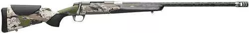 Browning X-Bolt 2 Speed Carbon Fiber SPR Full Size 7mm PRC 3+1 20" Carbon Fiber Threaded Sporter Barrel, Smoked Bronze Cerakote Drilled & Tapped Steel Receiver, Adj Vari-Tech Ovix Camo w/Black Overmold Composite Stock, Recoil Hawg Muzzle Brake