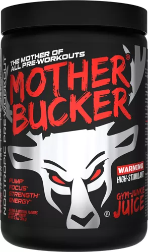 BUCKED UP PRE-WORKOUT MOTHER – BUCKER GYM JUNKIE JUICE 20 SRV
