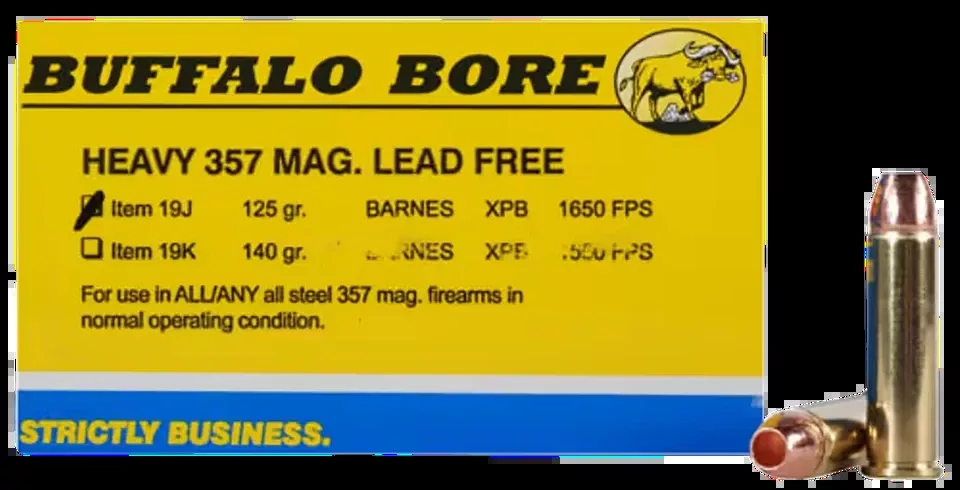 Buffalo Bore 357Mag 125gr Lead-Free Ammo - 20/Box
