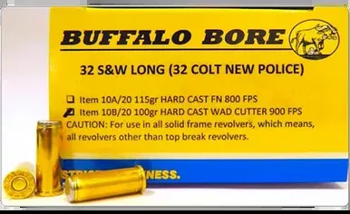Buffalo Bore 45 Colt Ammo 225 Grain Hard Cast Wadcutter Box of 20
