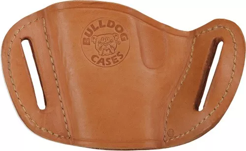 BULLDOG BELT SLIDE HOLSTER TAN – RH SMALL & MINI AUTOS