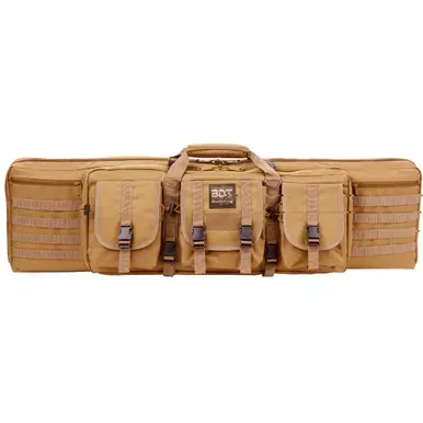 Bulldog Cases Deluxe Double Rifle | Rifle Case | 36″ | Nylon | Tan | BDT37-36T