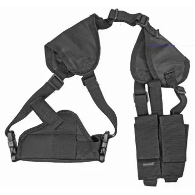 Bulldog Cases Deluxe Pro Shoulder Holster | Fits Medium/Large Auto Handgun | Ambidextrous | Black | WSHD 7