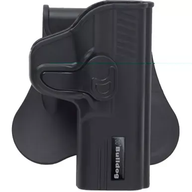 Bulldog Cases Rapid Release Polymer Holster | Fits Glock 19/23 Gen 1-4 | Right Hand | Polymer | Black | RR-G19
