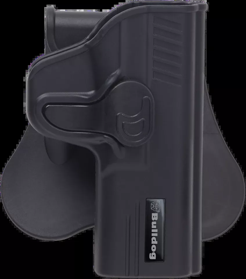 Bulldog RRLCP Rapid Release OWB Black Polymer Paddle Holster for Ruger LCP & Kel-Tec P-3AT (Right Hand)