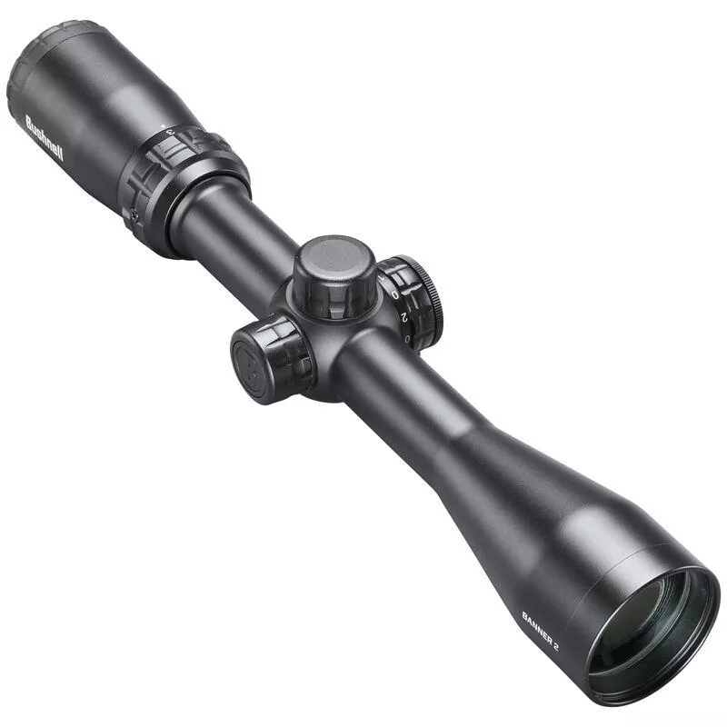Bushnell Banner-2 Rifle Scope 3-9×40 1″ SFP DOA Quick Ballistic Illum Black with Rings