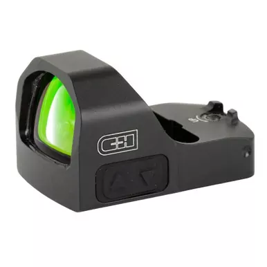 C&H Precision EDC | Reflex Sight | 3 MOA Red Dot | CNC Machined One Piece Aluminum Housing | 50,000 Hour Battery Life | Matte Finish | Black | RD-EDC-RD-RMSC