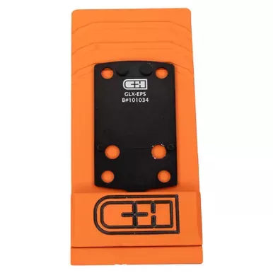C&H Precision V4 | Optic Mounting Plate | For Glock 43x/48 MOS to Holosun EPS/EPS Carry | Anodized Finish | Black | Includes Mounting Hardware | GLX-EPS