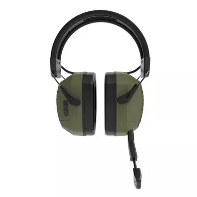 Caldwell E-Max Comms | Hearing Protection | Ambidextrous Boom Microphone | Bluetooth Connectivity | Olive Drab Green and Black | 1136235