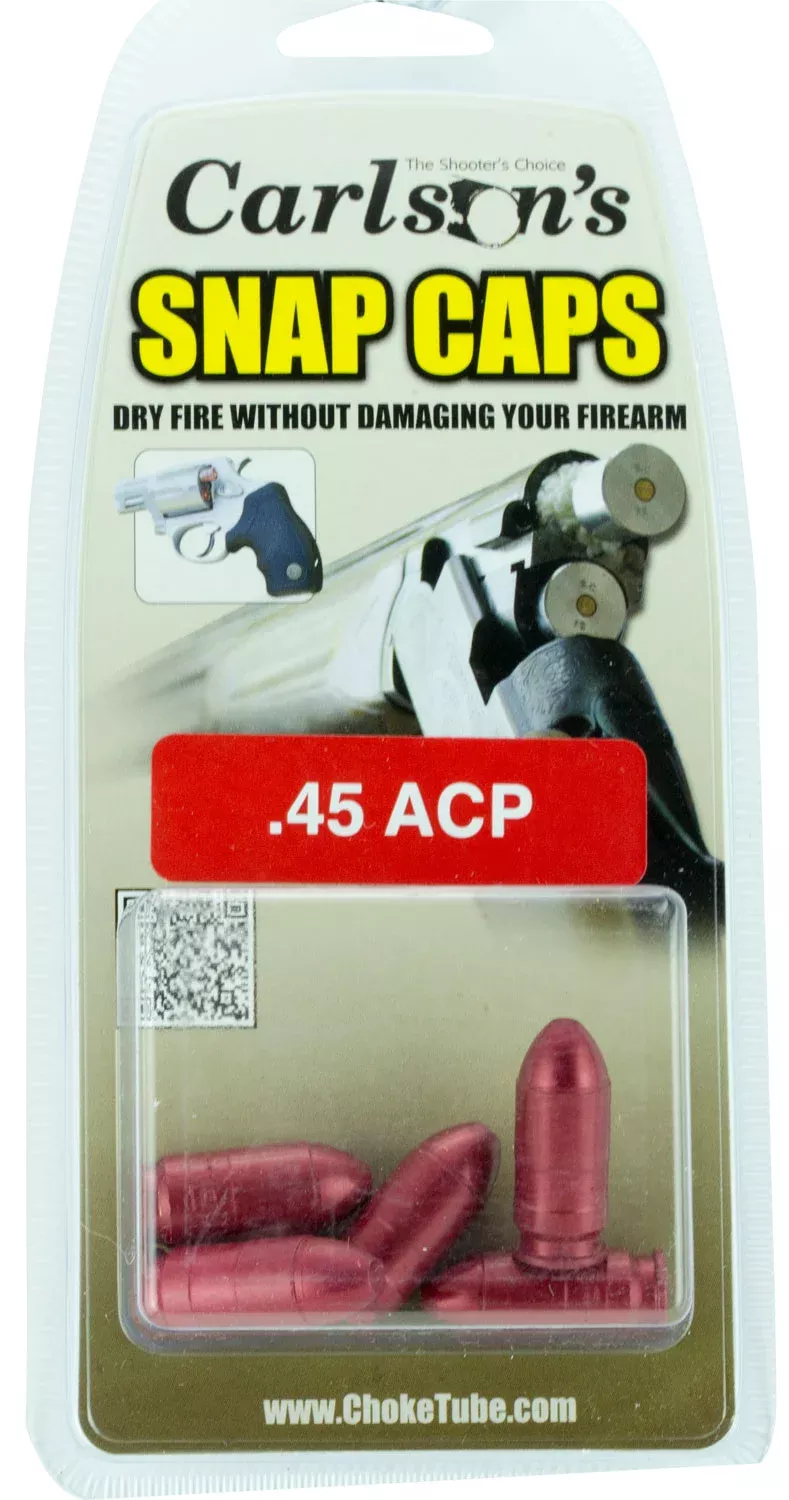 Carlson’s Choke Tubes 00062 Snap Cap Pistol 45ACP 5Pack