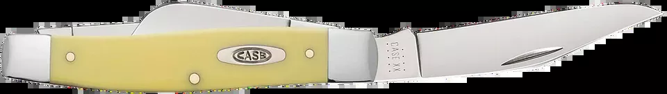 Case 00203 Stockman Large Folding Knife with Yellow Synthetic Handle