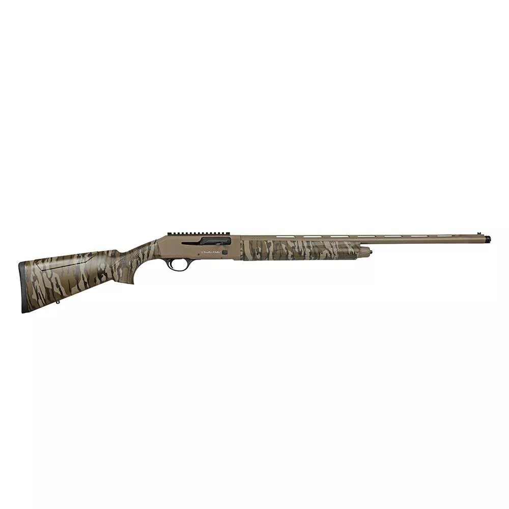 Charles Daley 601 Semi-Auto Shotgun 20ga 3″ Chamber 4rd Capacity 26″ Barrel Bottomland Camo Synthetic FDE Receiver