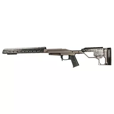 Christensen Arms Modern Precision Rifle Chassis | Tungsten Cerakote | Fits Remington 700 Short Action | 17″ M-Lok Forend | 810-00001-22