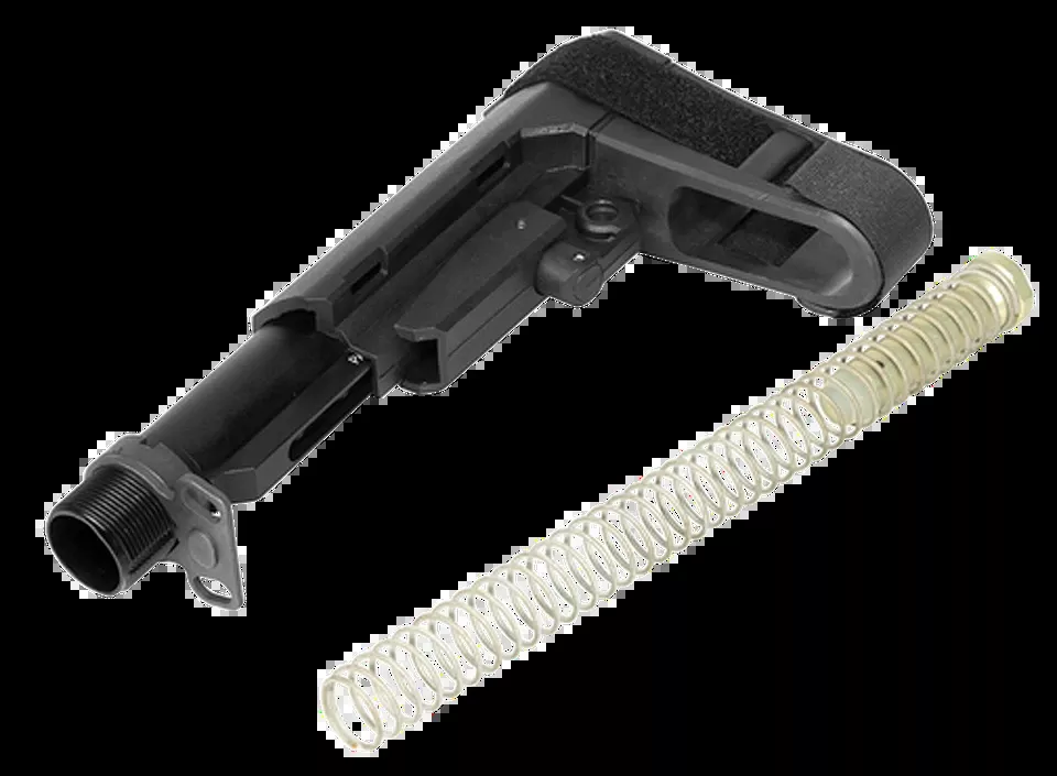 CMMG RipBrace Kit: 6-Position Black Synthetic with Fastback & P3 Tech for AR-Platform