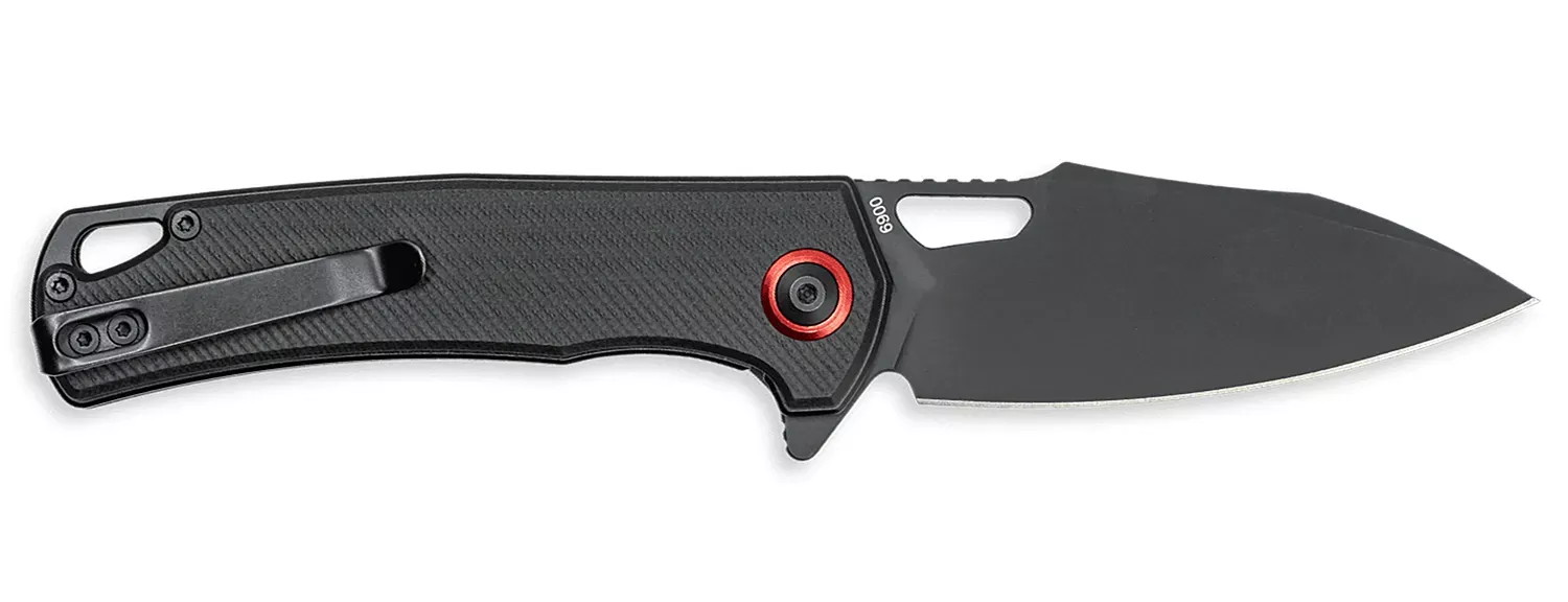 CobraTec Knives CTWOLVERINEGRN Wolverine 3.13″ OTF Drop Point Plain Black TiCN D2 Steel Blade, 4.25″ Black Textured G10 Handle
