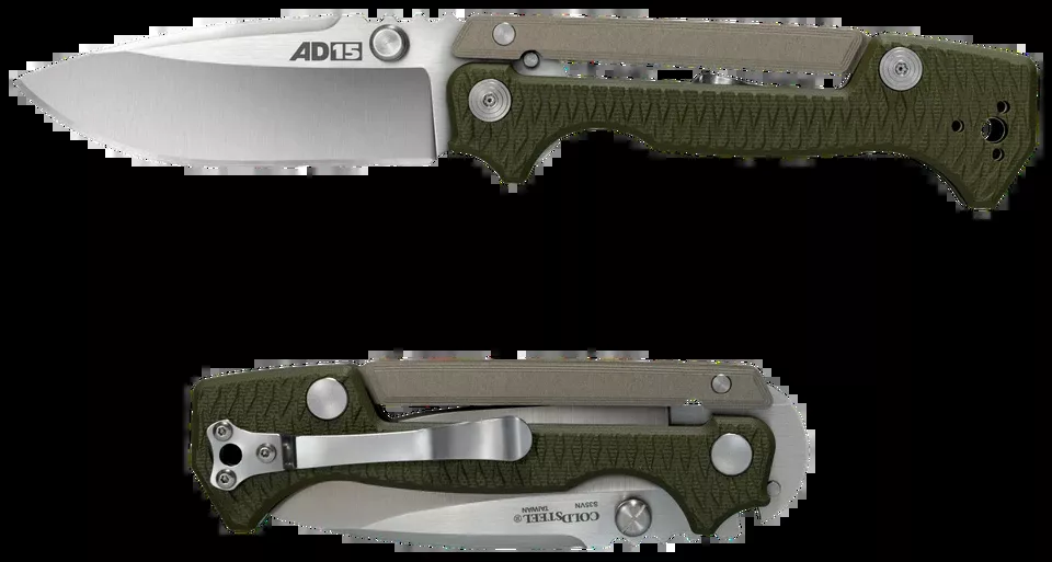 Cold Steel AD-15 Folding Knife with S35VN Blade and Black G10 Handle