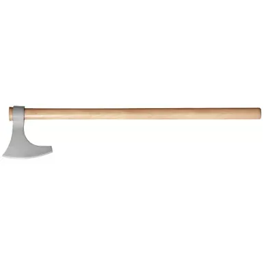 Cold Steel Viking Hand Axe | Axe | Silver | Plain | 1055 Carbon | 30″ Natural Wood Handle | CS-90WVBA
