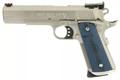 Colt 1911 Gold Cup Trophy 45 ACP 5" National Match Barrel 7 Round Fiber Optic Front Sight Adjustable Bomar Rear Single Action Semi Auto Pistol