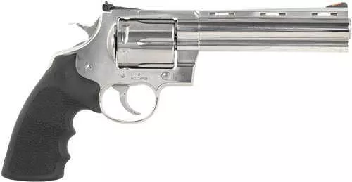Colt Anaconda 45 Colt (Long Colt) 6 Shot 6" Stainless Vent Rib Barrel, Cylinder & Frame, Black Grip