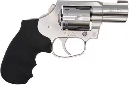 Colt King Cobra Carry 357 Mag 6 Shot 2" Brushed Stainless Steel Barrel, Cylinder & Frame, Hogue Finger Grooved Grip, Bobbed Hammer