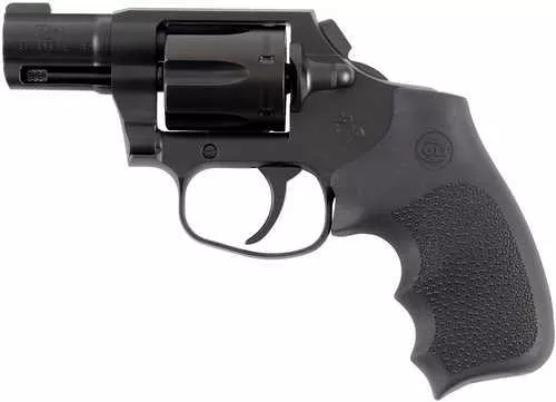 Colt Night Cobra 38 Special +P 6 Shot 2" Black PVD Stainless Steel Barrel, Cylinder & Frame, Black Hogue Overmolded Grip, Exposed Hammer