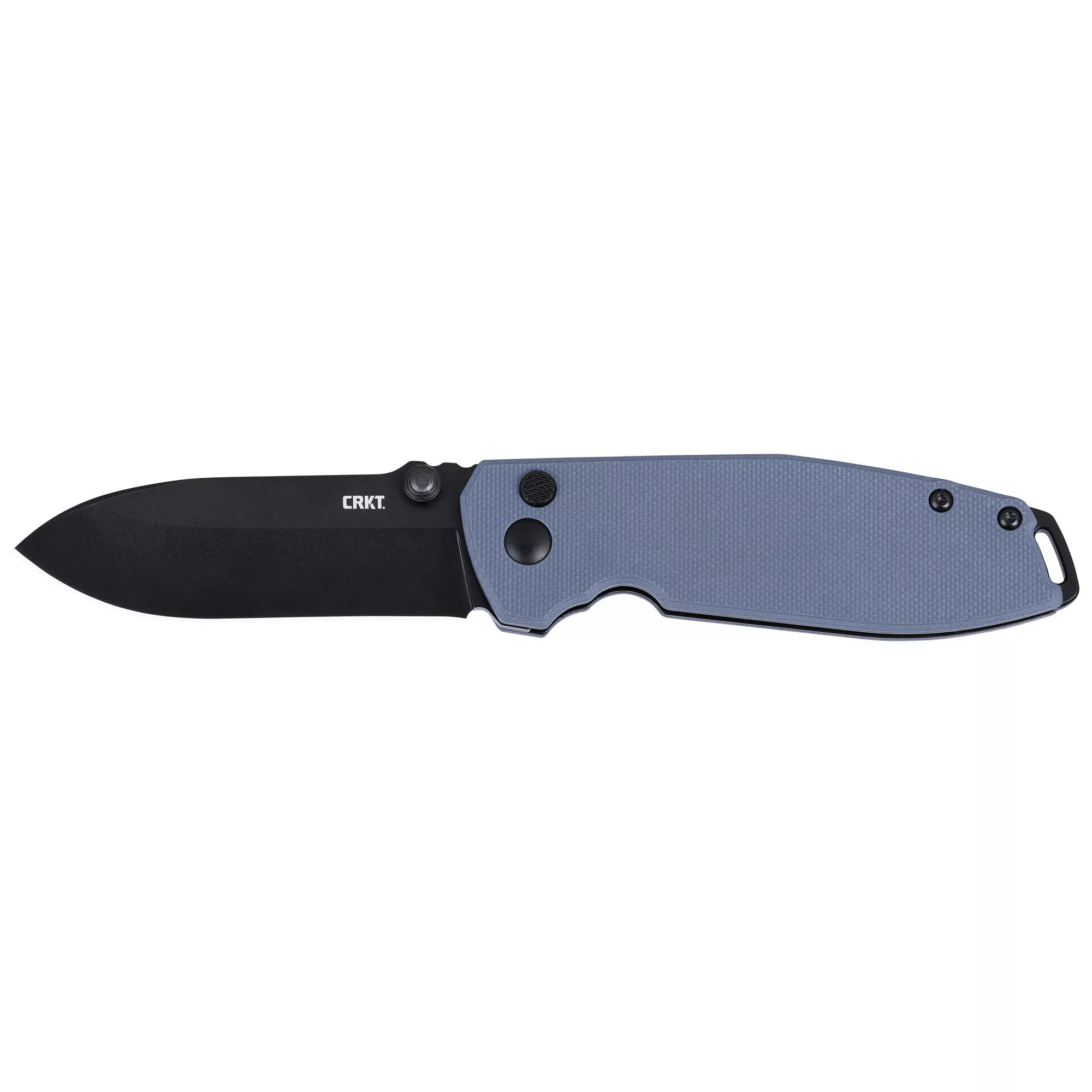 Columbia Squid XM Button Lock Folding Knife Drop Point Black Blade 2.95 ” Gray G10 Handle
