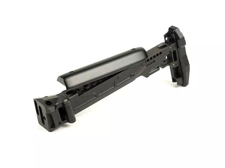 CRC 5002 /9037L 4.5mm Left Side Folding Telescopic Buttstock with Cheek Riser by KPYK