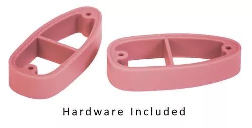 Crickett KSA000008 LOP Spacer KitPink Polymer, Fits Crickett Synthetic Rifles, Kit Includes 2 3/4" Spacers, 2 Long & 2 Short Butt Plate Screws & Instruction Card