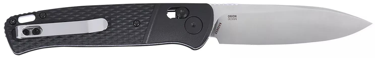 CRKT K430KXP Counterpart EDC 3.38″ Folding Drop Point Plain Satin 12C27 Sandvik SS Blade, Black GRN Handle