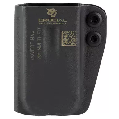 Crucial Concealment Covert Mag Pouch | Inside Waistband Magazine Pouch | Ambidextrous | Fits 2011 Magazines and Similar | Kydex | Black | 1262