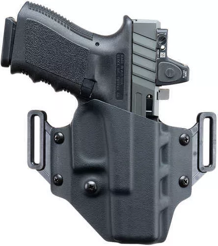 Crucial Concealment Covert OWB | OWB Holster | Right Hand | Kydex | Black | Fits Sig Sauer P320 | 1003