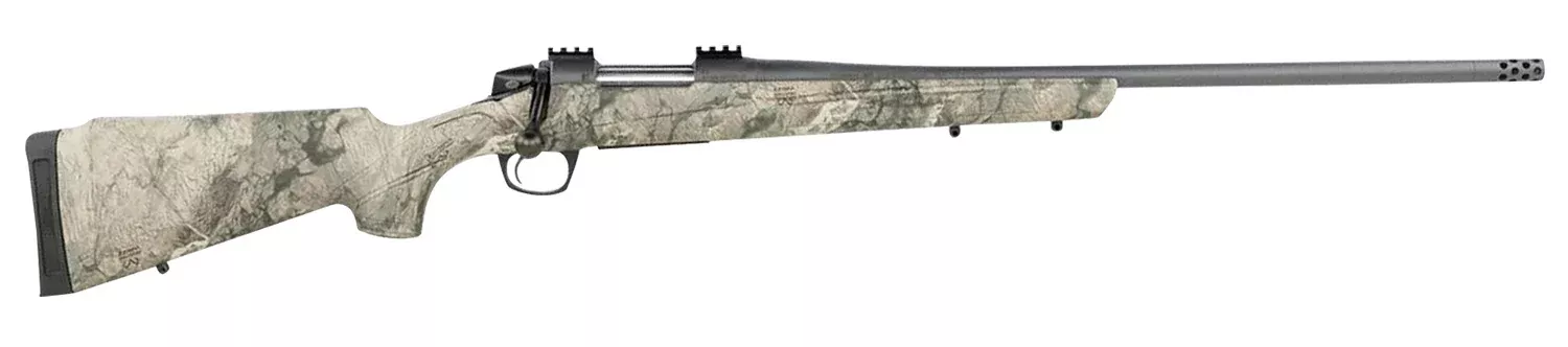 CVA CR6981 CascadeFull Size 300 Win Mag 3+1, 24″ Sniper Gray Cerakote Steel Threaded Barrel, Sniper Gray Cerakote Steel Receiver, Exclusive Realtree Rockslide Fixed w/SoftTouch Stock, Right Hand