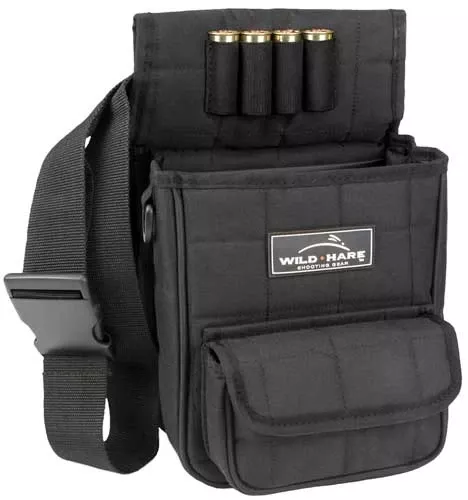 Deluxe Shot Shell Pouch - Black Peregrine Outdoors Wild Hare