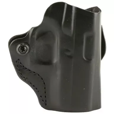 DeSantis Gunhide Mini Scabbard Belt Holster | Fits Glock 43/43X | Right Hand | Black Leather | 019BA8BZ0