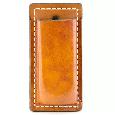 DeSantis Gunhide Secure Single Magazine Pouch | Fits Double Stack 9MM/40 | Ambidextrous | Tan Leather | A47TJGGZ0