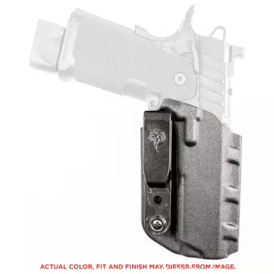 DeSantis Gunhide Slim-Tuk | Belt Holster | Fits Springfield Prodigy 4.25″ | Kydex | Ambidextrous | Black | 137KJ7WZ0