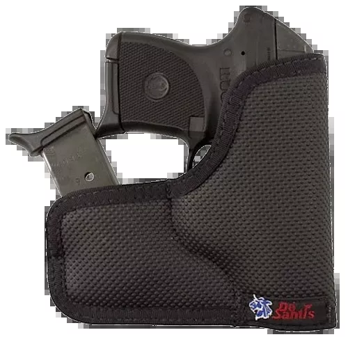 DeSantis Nemesis Ammo Pocket Holster for Kel-Tec P-3AT/P32 - Black Rubberized Fabric, Ambidextrous