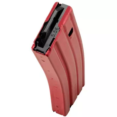 DuraMag Speed Magazine AR-15 223 Remington, 5.56x45mm, 300 AAC Blackout 30-Round Aluminum Red