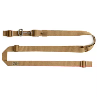 Edgar Sherman Design ESD Sling | 2-Point Combat Sling | 1″ Webbing | Polymer Hardware | Matte Finish | Coyote Brown | ESD-SL-CB