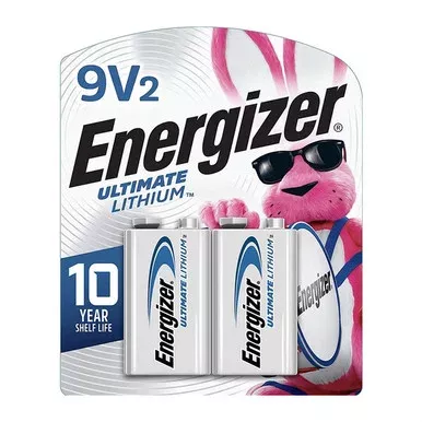 Energizer 9V Ultimate Lithium Battery 2PK