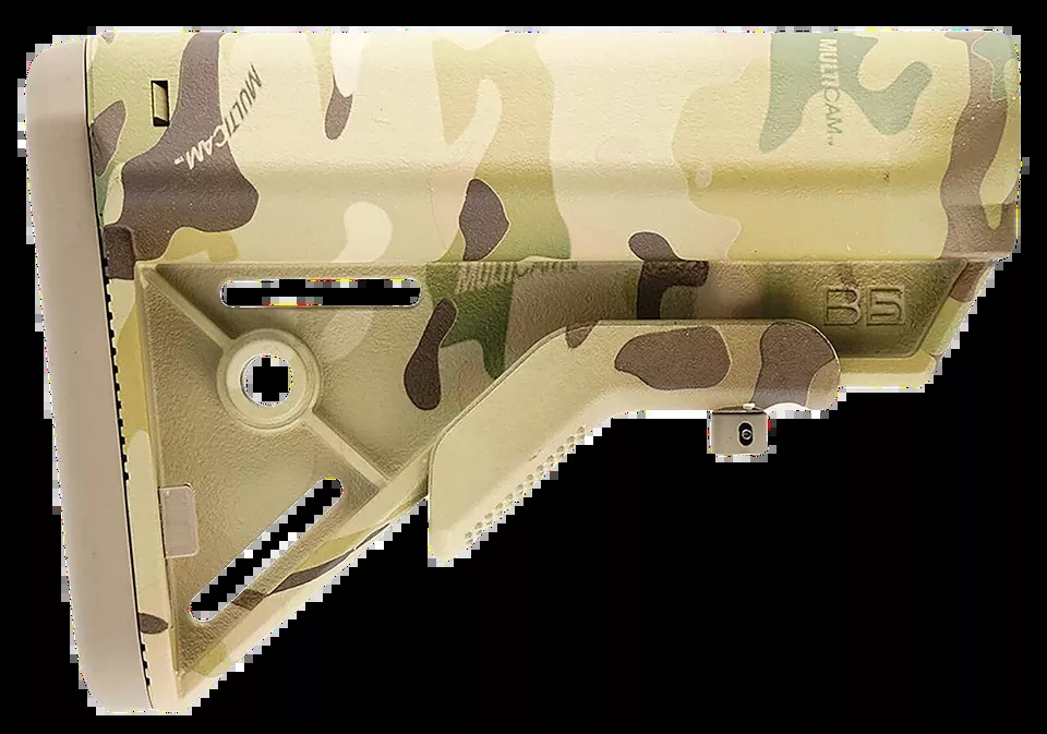 Enhanced Bravo Woodland Camo Polymer Stock for AR-15 - B5 Systems BRV1088