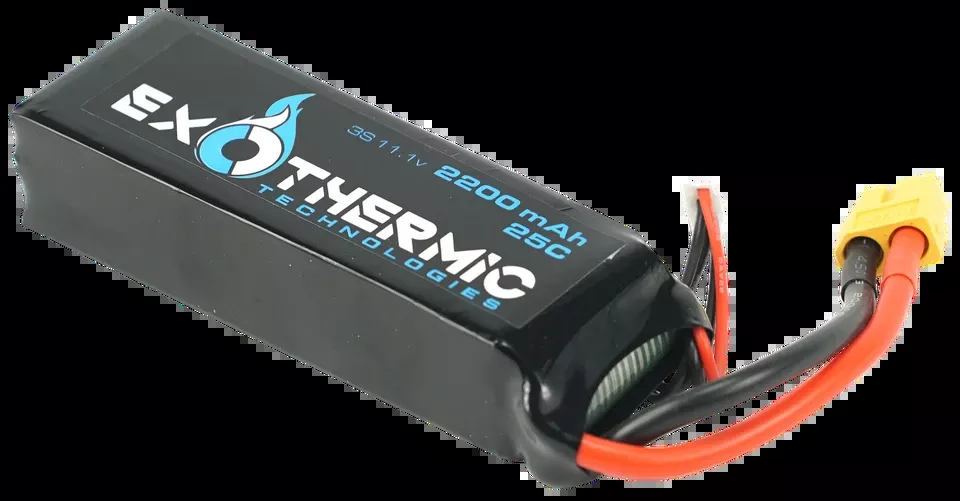 Exothermic Technologies 2200mAh 11.1V LiPo Spare Battery - Black
