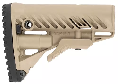 FAB Defense FXGLR16T GLR-16Buttstock for AR-15/ M16 Flat Dark Earth Polymer