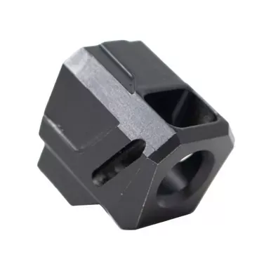 Faxon Firearms EXOS-524 | Compensator | 9MM | Fits Smith & Wesson M&P Shield/Shield Plus | Anodized Finish | Black | FF-P-A-COMP-SS-MP-01