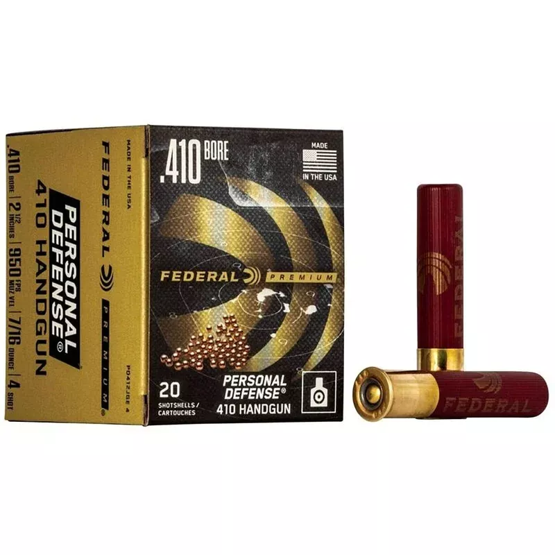FEDERAL – Premium Personal Def 410 Bore 2-3/4″ 7/16oz #4 Shot 20/Box Quantity Discount PriceAdd To Favorite
