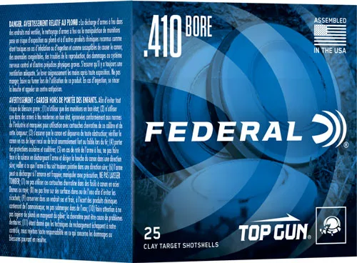 FEDERAL TOP GUN 410 2.5″ 1/2OZ – #9 1330FPS 250RD CASE LOT