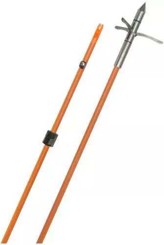 Fin Finder Raider Pro Bowfishing Arrow Orange w/ Kraken 3 Barb Point